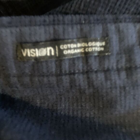 Le 31 Par Simons Overshirt Shacket Mens L Navy Long Sleeve Vision Organic Cotton - Picture 12 of 15